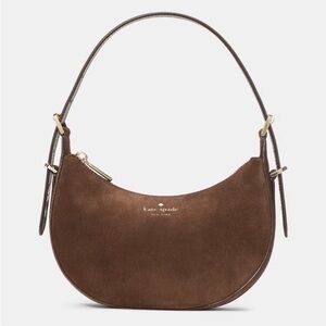 kate spade Brown Suede Crescent Hobo